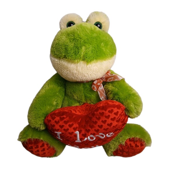 Bedt Made Toys International Other - Valentines Plush Stuffed '16 Frog I Love You Heart Green Extra Soft NWOT #Toy40